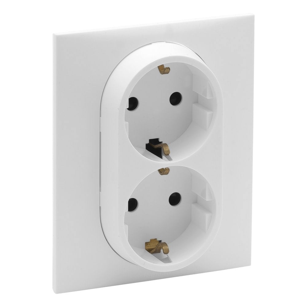 LEGRAND 768116Legrand Prizler - İkili topraklı priz - Beyaz (7 681 16)Legrand Prizler - İkili topraklı priz - Beyaz{ubercoelektromarket}