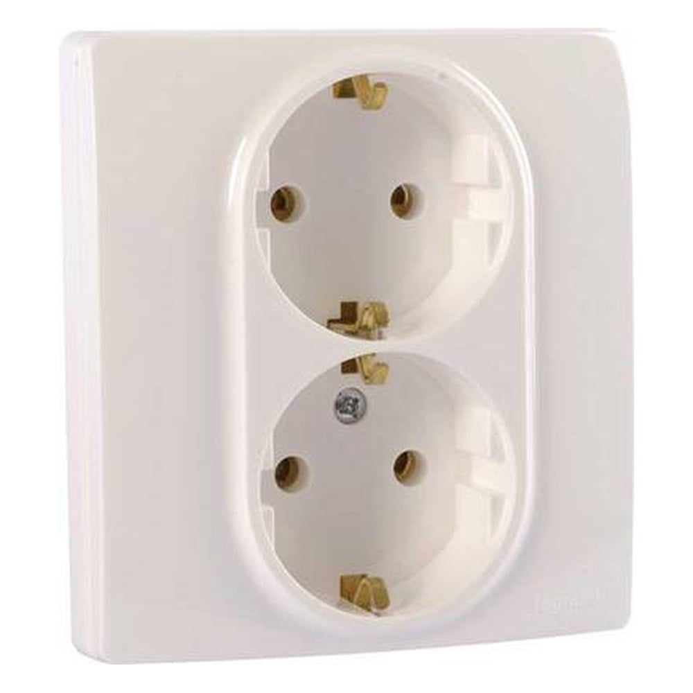 LEGRAND 767116Legrand Salbei serisi beyaz ikili topraklı priz 230V 16ALegrand Prizler - İkili topraklı priz - Beyaz{ubercoelektromarket}