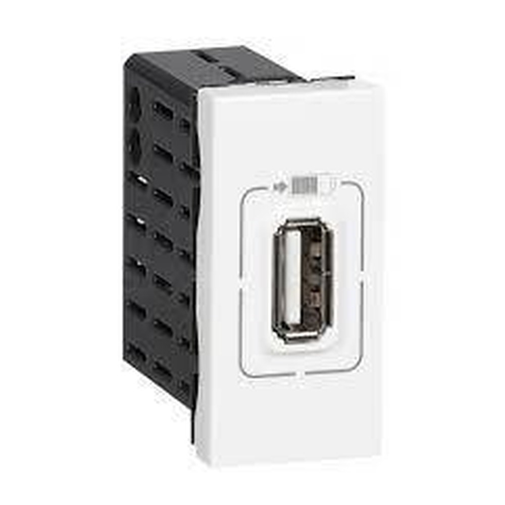 LEGRAND 077591Legrand Sistem Armada - Tekli USB prizi, telefon şarjı için, 5V, 1,1A, A Tipi - BeyazLegrand Sistem Armada - Tekli USB prizi, telefon şarjı{ubercoelektromarket}