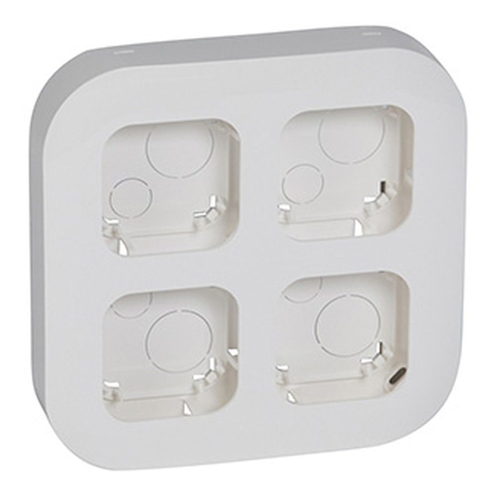 LEGRAND 782494Legrand Forix IP21 mekanizmalar için 4 lü sıva üstü kutuLegrand Sıva üstü çoklu çerçeve - 4lü{ubercoelektromarket}