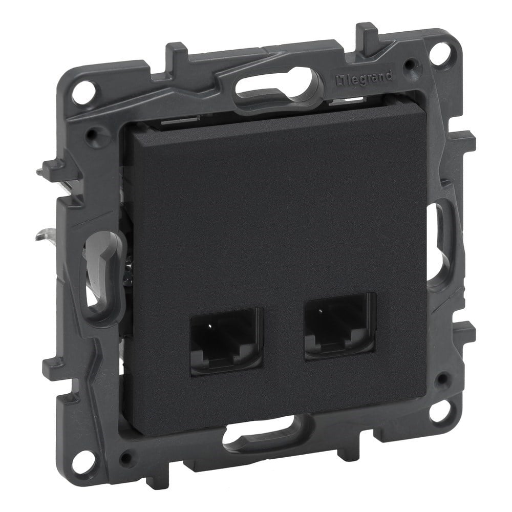 LEGRAND 768340Legrand Telefon ve Data Prizleri - 2xRJ45 priz, Cat6 UTP - FümeLegrand Telefon ve Data Prizleri - 2xRJ45 priz, Cat6 UTP{ubercoelektromarket}