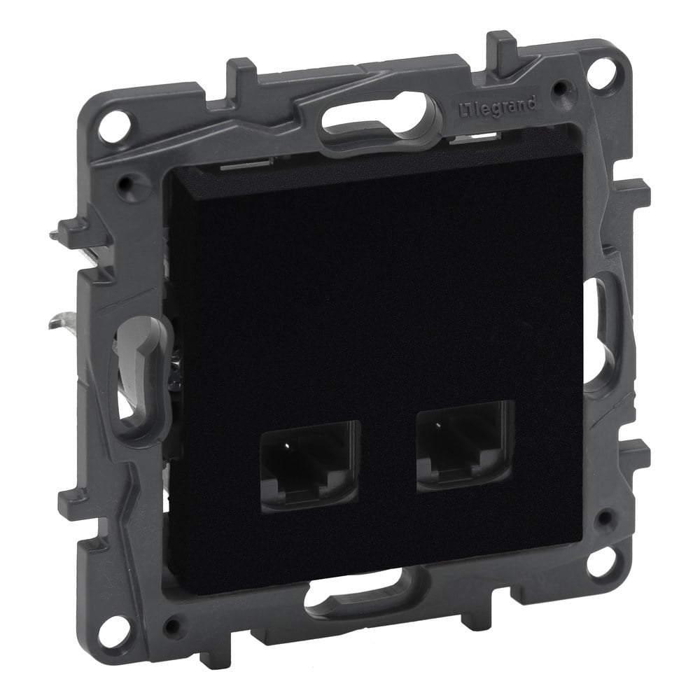 LEGRAND 768640Legrand Telefon ve Data Prizleri - 2xRJ45 priz, Cat6 UTP - SiyahLegrand Telefon ve Data Prizleri - 2xRJ45 priz, Cat6 UTP{ubercoelektromarket}
