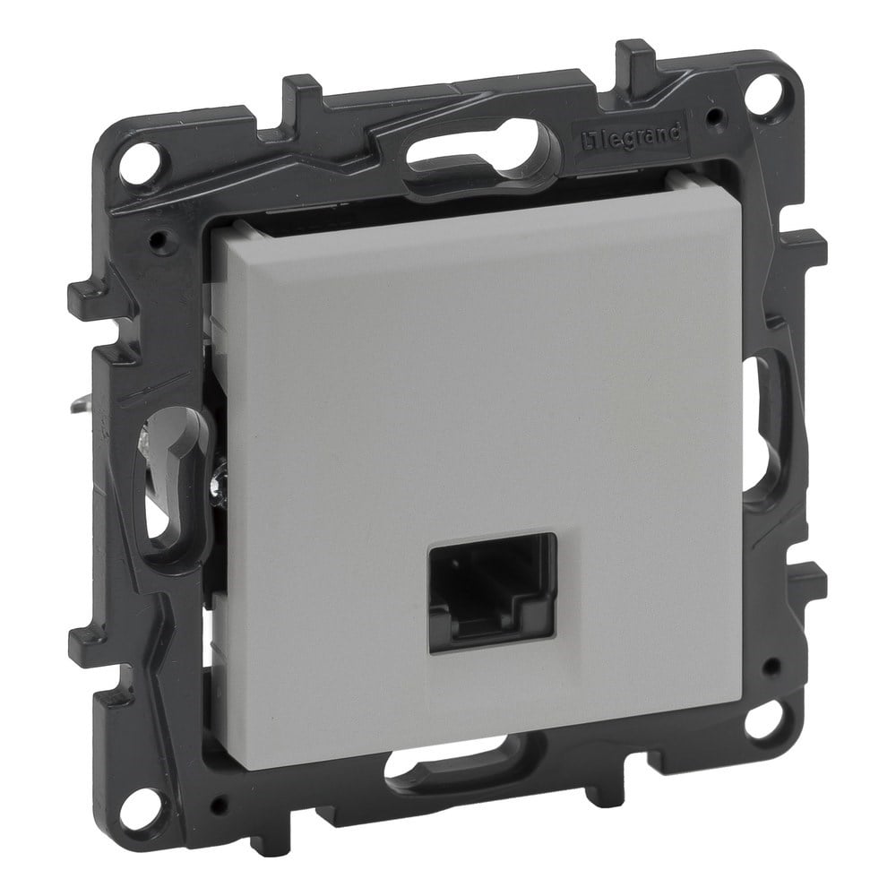 LEGRAND 768238Legrand Telefon ve Data Prizleri - RJ45 priz, Cat5 UTP - AlüminyumLegrand Telefon ve Data Prizleri - RJ45 priz, Cat5 UTP{ubercoelektromarket}