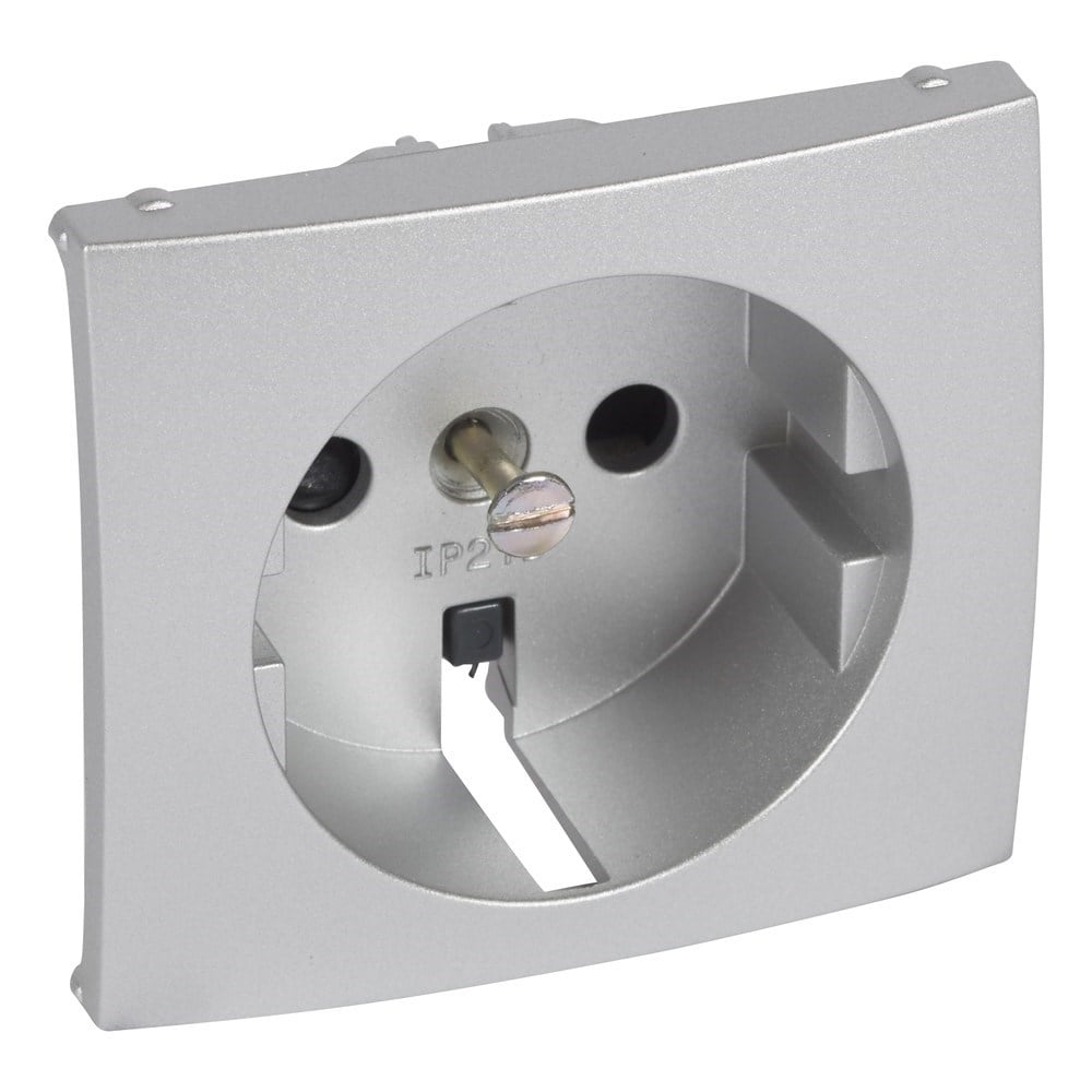 LEGRAND 770257Legrand Valena Çocuk korumalı topraklı priz tuş kapağı alüminyum renkLegrand TUŞ Kapakları - Çocuk korumalı top.priz tuş kapağı{ubercoelektromarket}