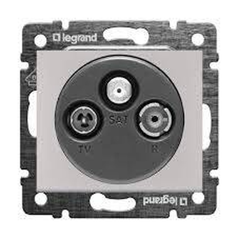 LEGRAND 770136Legrand Valena -TV-RD-SAT prizi Geçişli  dağıtım için sonlu AlümiyumLegrand TV-RD-SAT Prizleri - TV-RD-SAT prizi, sonlu 10 dB{ubercoelektromarket}