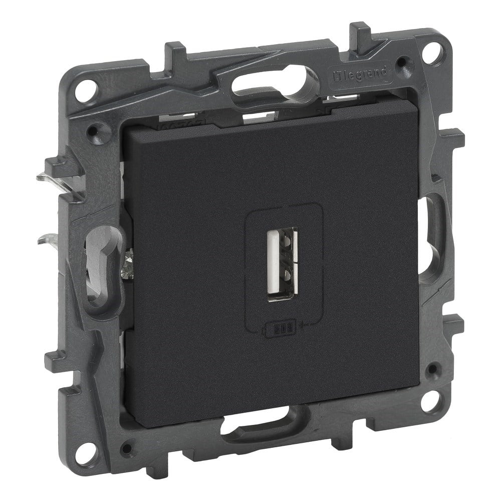 LEGRAND 768397Legrand USB Şarj Prizi - Tekli USB şarj prizi, 1100mA - FümeLegrand USB Şarj Prizi - Tekli USB şarj prizi, 1100mA - Füme{ubercoelektromarket}