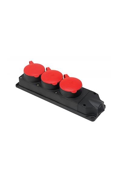 Mete Enerji 3X25A Kauçuk 3'lü  Priz 401052
