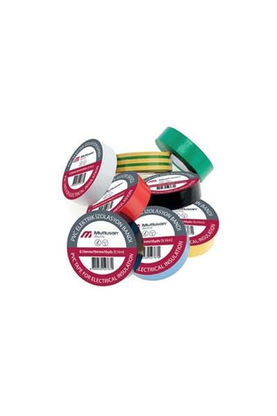 Mutlusan 065 133 161019 0.13mmx19mmx10yds(9.14m) PVC Elektrik İzolasyon Bandı Kırmızı Renk