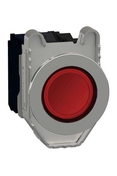 Schneider 230VAC 1NA+1NK Kırmızı Işıklı Yaylı Led Kumanda Butonu XB4FW34M5
