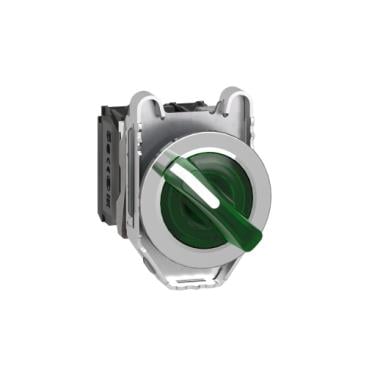 Schneider  230VAC 1NA+1NK Yeşil Işıklı Mandallı Led Kumanda Butonu XB4FK123M5