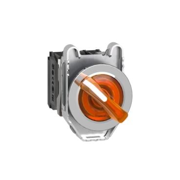 Schneider  24V 1NA+1NK Turuncu Işıklı Mandal Buton XB5AK125B5