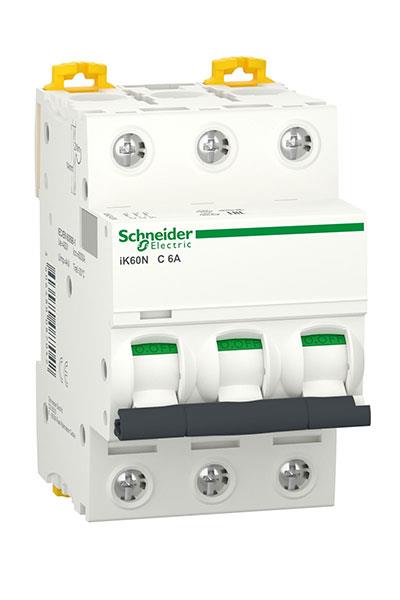 Schneider A9K24306 3K 6kA C Tipi 3x6A Otomatik Sigorta