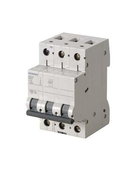 Siemens 5Sl6316-7Ya 3 Fazlı 16A C Tipi (Yavaş Karakterli) 6Ka Otomatik Sigorta