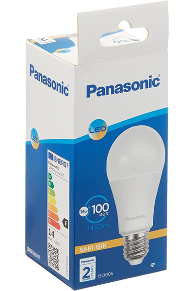 Panasonic LDACH14LG3T7 Led E27 14W 1521 lümen 2700K Sarı Işık