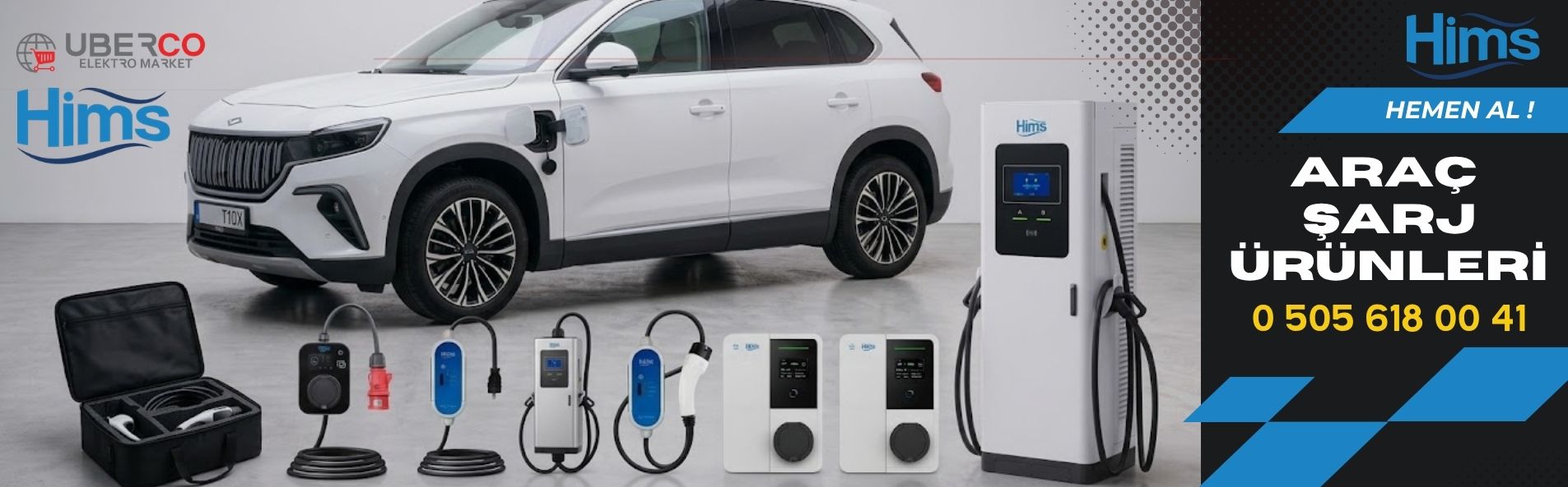 İMS elektrikli araç şarj istasyonları ve şarj ekipmanları ürün grubu