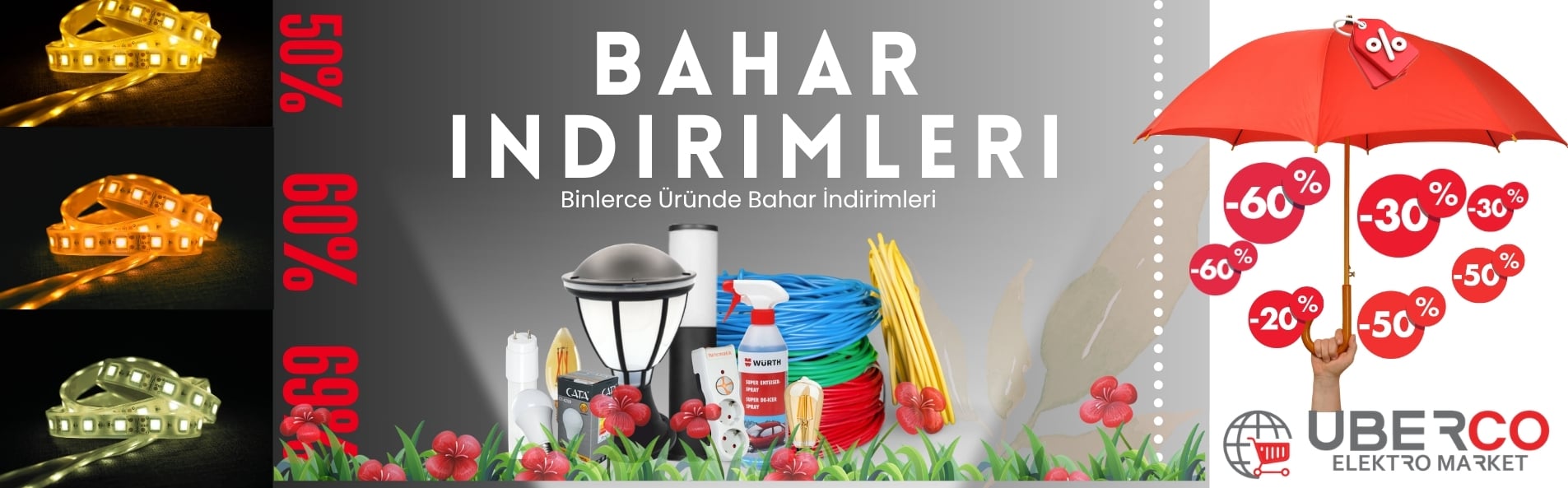 Uberco Elektro Market’te bahar’a özel online alışveriş indirimi