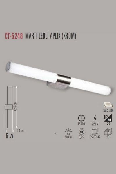 CT-5248GCata CT-5248G 6W 3200k Günışığı Martı Led Aplik