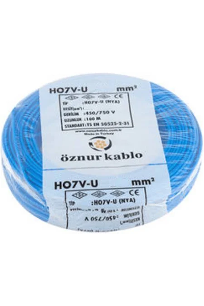 OZN-NYAF(1x4mm²)-MAVIÖznur NYAF 1x4mm² Mavi Renk Kablo