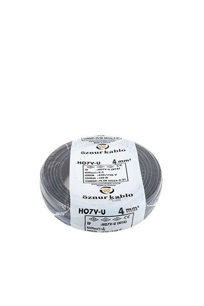 OZN-NYAF(1x4mm²)-SYHÖznur NYAF 1x4mm² Siyah Renk Kablo