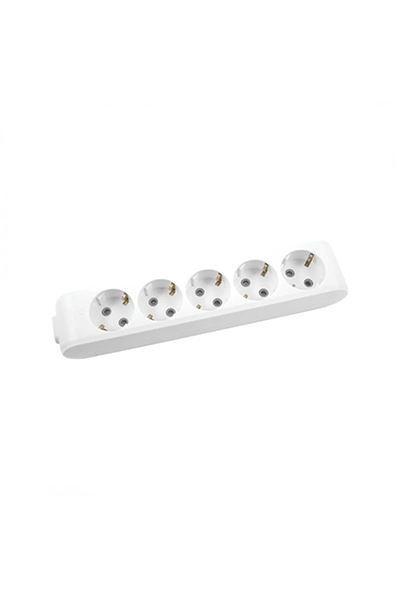 90113500Viko 5'li Multilet Topraklı Klemensli Ç.K Grup Priz Beyaz 90113500