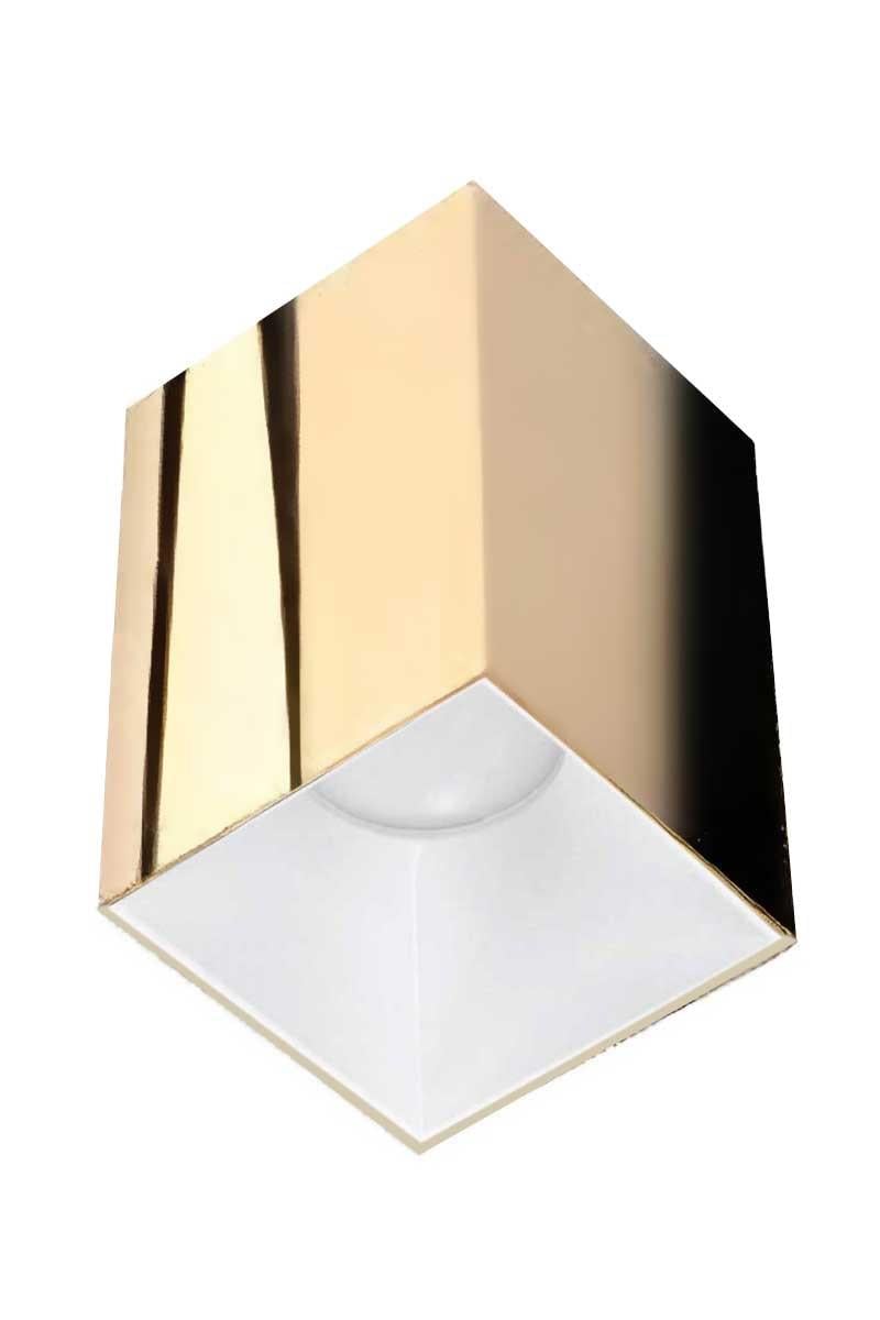 ACK AH12-07506 Beyaz Reflektör Kare Gold Kasa Sıva Üstü Dekoratif Armatür