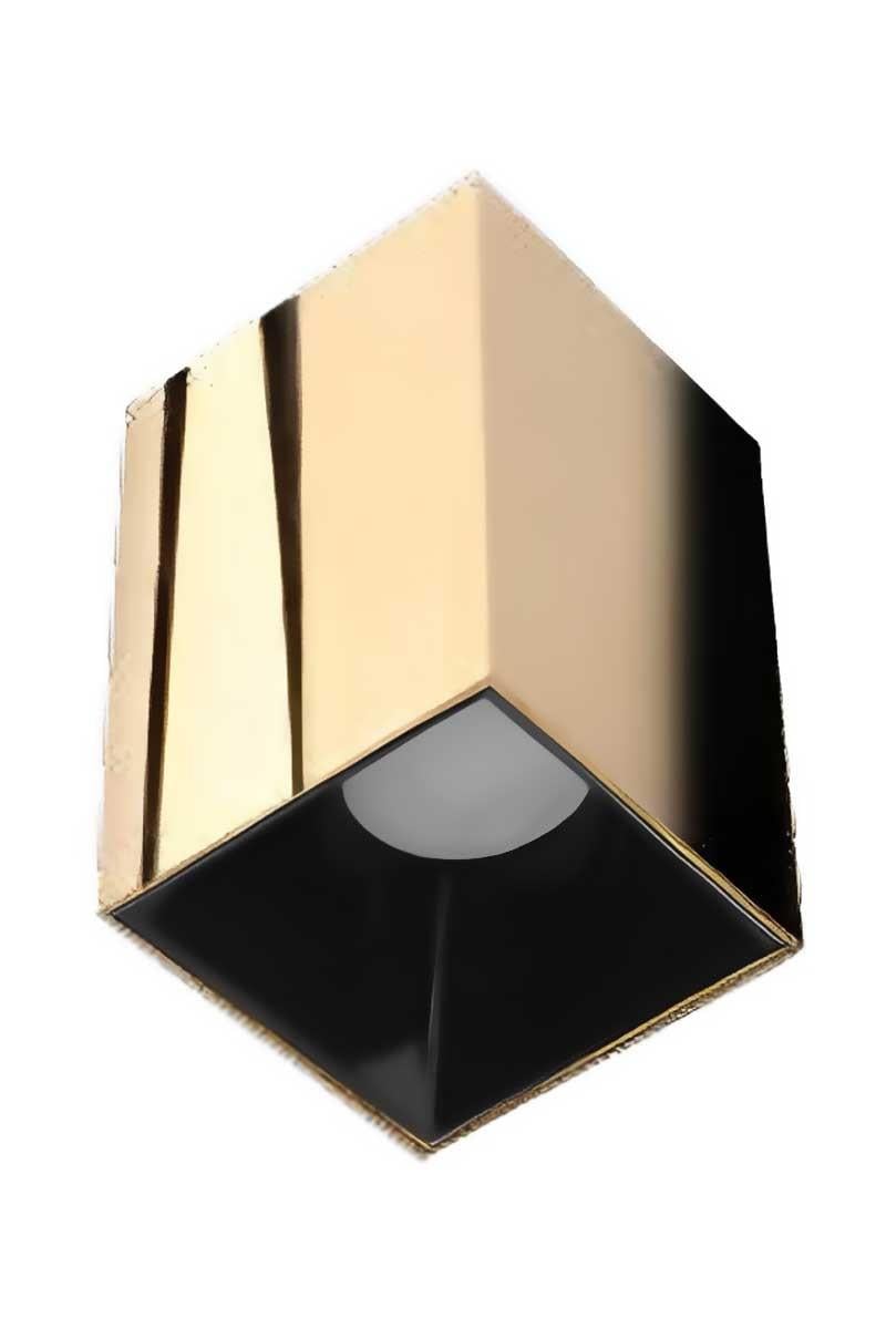 ACK AH12-07516 Siyah Reflektör Kare Gold Kasa Sıva Üstü Dekoratif Armatür