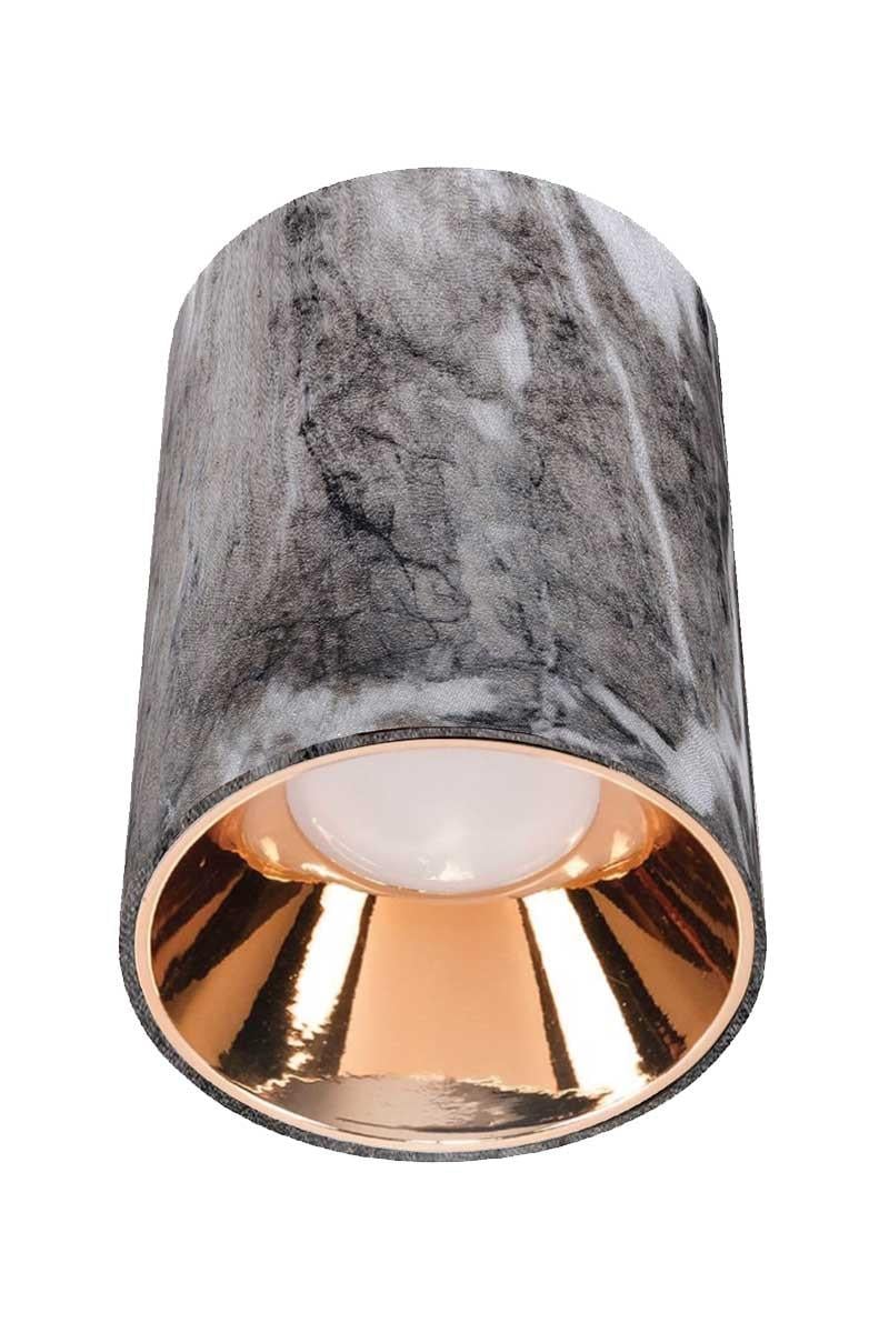ACK AH12-08572 Parlak Rose Reflektör Gri Mermer Kasa Sıva Üstü Dekoratif Armatür