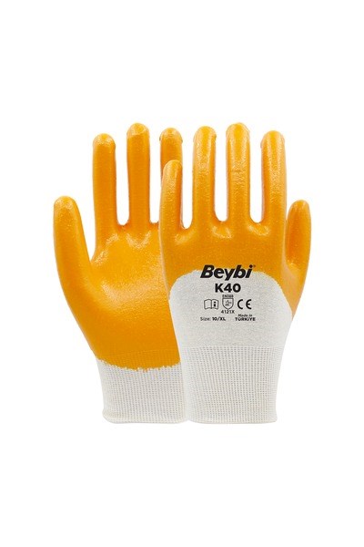 DFKNQT26 8-CT-BY-SRBeybi K40 Nitril Kaplı Pamuk ve Polyester Örgü Eldiven NO: 8 - Çift - Beyaz\SarıBeybi K40 Nitril Kaplı Pamuk ve Polyester Örgü Eldiven NO: 8{ubercoelektromarket}
