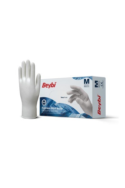 MDXDRE5CBQ L-KTBeybi Pudrasız Beyaz Nitril Muayene Eldiveni - 100'lük Kutu L - KutuBeybi Pudrasız Beyaz Nitril Muayene Eldiveni - 100lük Kutu L{ubercoelektromarket}