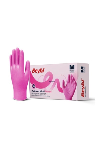 FCLE6PFDEW KT-XSBeybi Pudrasız Pembe Nitril Muayene Eldiveni - 100'lük Kutu XS - KutuBeybi Pudrasız Pembe Nitril Muayene Eldiveni - 100lük Kutu XS{ubercoelektromarket}