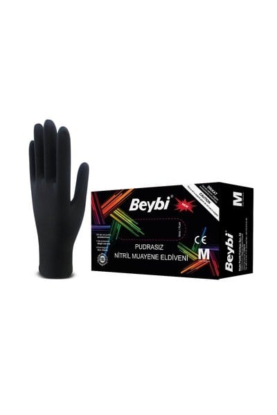 CHKNS378 XL-KTBeybi Pudrasız Siyah Nitril Muayene Eldiveni - 100'lük Kutu XL - KutuBeybi Pudrasız Siyah Nitril Muayene Eldiveni - 100lük Kutu XL{ubercoelektromarket}