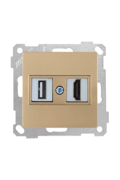 2100 459 0180Candela Mek+Tuş 1*USB/1*Hdmı Priz - Antik AltınCandela Mek+Tuş 1*USB-1*Hdmı Priz - Antik Altın | MUTLUSAN{ubercoelektromarket}