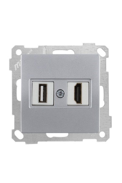 2100 459 0182Candela Mek+Tuş 1*USB/1*Hdmı Priz - İnoxCandela Mek+Tuş 1*USB-1*Hdmı Priz - İnox | MUTLUSAN{ubercoelektromarket}
