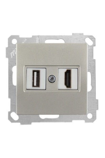 2100 459 0183Candela Mek+Tuş 1*USB/1*Hdmı Priz - TitanyumCandela Mek+Tuş 1*USB-1*Hdmı Priz - Titanyum | MUTLUSAN{ubercoelektromarket}
