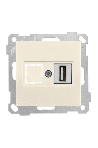 2100 455 0102Candela Mek+Tuş 1*USB Priz - KremCandela Mek+Tuş 1*USB Priz - Krem | MUTLUSAN{ubercoelektromarket}