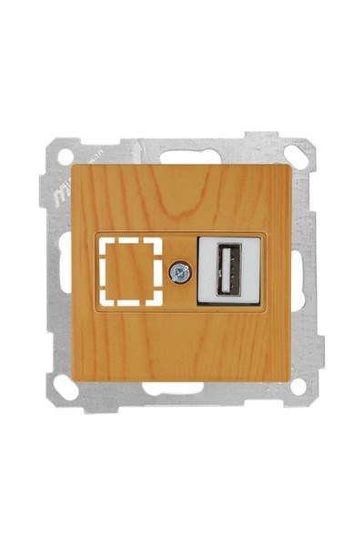 2100 455 0158Candela Mek+Tuş 1*USB Priz - MeşeCandela Mek+Tuş 1*USB Priz - Meşe | MUTLUSAN{ubercoelektromarket}
