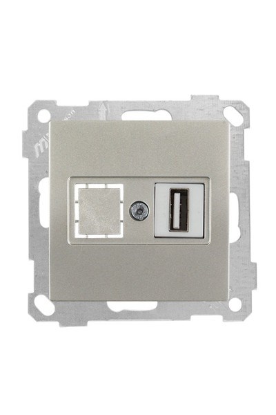 2100 455 0183Candela Mek+Tuş 1*USB Priz - TitanyumCandela Mek+Tuş 1*USB Priz - Titanyum | MUTLUSAN{ubercoelektromarket}