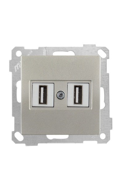 2100 456 0183Candela Mek+Tuş 2*USB Priz - TitanyumCandela Mek+Tuş 2*USB Priz - Titanyum | MUTLUSAN{ubercoelektromarket}