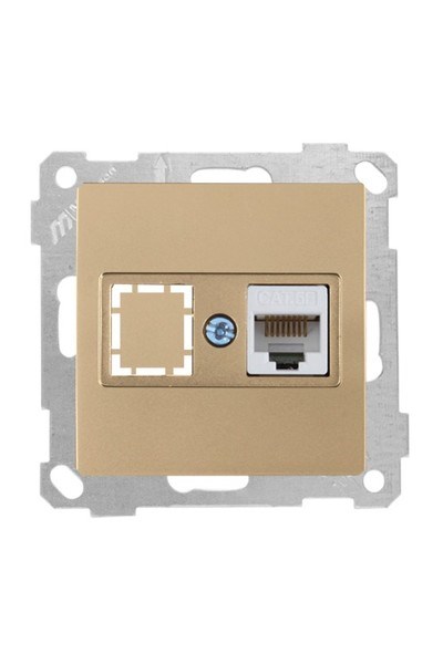 2100 136 0180Candela Mek+Tuş Data Prizi 1*Rj45 (Cat5E) - Antik AltınCandela Mek+Tuş Data Prizi 1*Rj45 (Cat5E) - Antik Altın{ubercoelektromarket}