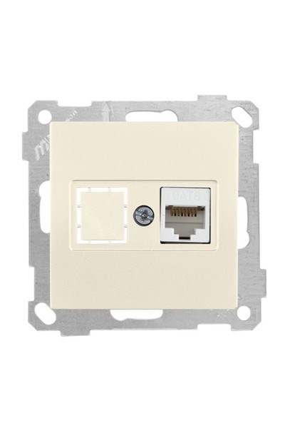 2100 140 0102Candela Mek+Tuş Data Prizi 1*Rj45 (Cat6) - KremCandela Mek+Tuş Data Prizi 1*Rj45 (Cat6) - Krem | MUTLUSAN{ubercoelektromarket}