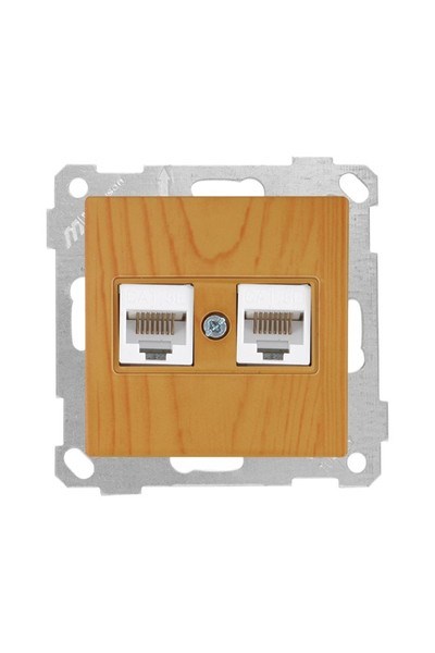 2100 138 0158Candela Mek+Tuş Data Prizi 2*Rj45 (Cat5E) - MeşeCandela Mek+Tuş Data Prizi 2*Rj45 (Cat5E) - Meşe | MUTLUSAN{ubercoelektromarket}
