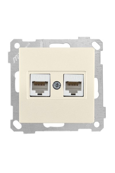 2100 141 0102Candela Mek+Tuş Data Prizi 2*Rj45 (Cat6) - KremCandela Mek+Tuş Data Prizi 2*Rj45 (Cat6) - Krem | MUTLUSAN{ubercoelektromarket}