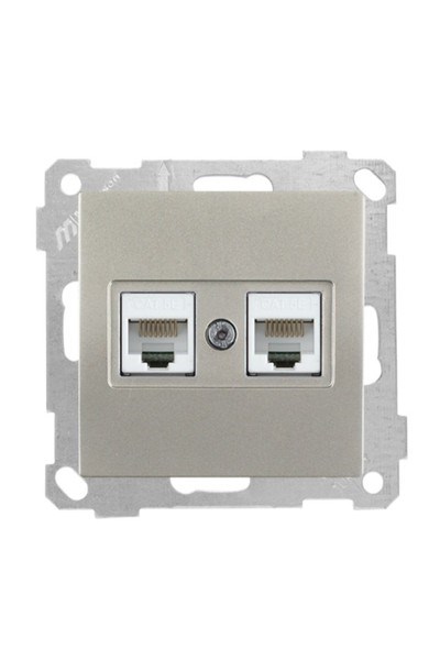 2100 138 0183Candela Mek+Tuş Data Prizi 2*Rj45 (Cat5E) - TitanyumCandela Mek+Tuş Data Prizi 2*Rj45 - Titanyum | MUTLUSAN{ubercoelektromarket}