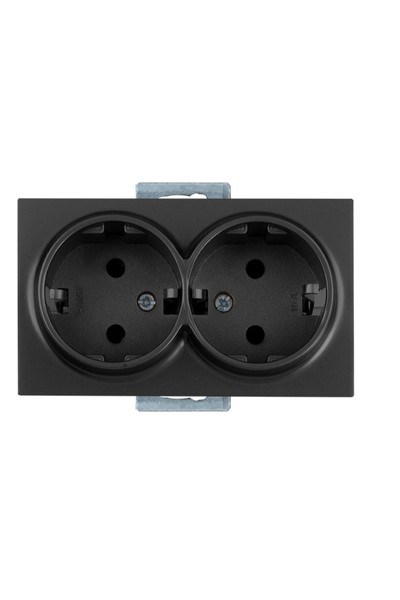 2100 200 0284Candela Mek+Tuş İkili Topraklı Priz Porselen - SiyahCandela Mek+Tuş İkili Topraklı Priz Porselen - Siyah |{ubercoelektromarket}