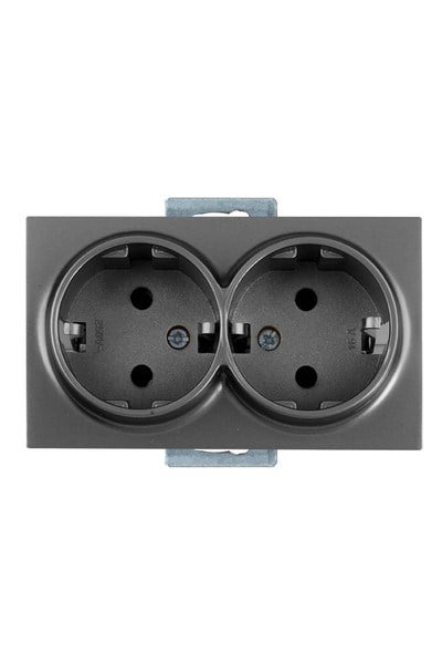2100 200 0295Candela Mek+Tuş İkili Topraklı Priz Porselen - FümeCandela Mek+Tuş İkili Topraklı Priz Porselen - Füme |{ubercoelektromarket}
