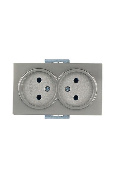 2100 201 0283Candela Mek+Tuş İkili Topraksız Priz Porselen - TitanyumCandela Mek+Tuş İkili Topraksız Priz Porselen - Titanyum{ubercoelektromarket}