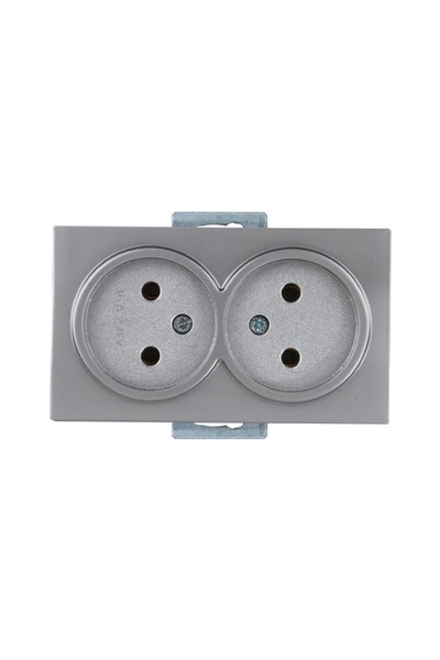 2100 201 0282Candela Mek+Tuş İkili Topraksız Priz Porselen - İnoxCandela Mek+Tuş İkili Topraksız Priz Porselen - İnox |{ubercoelektromarket}