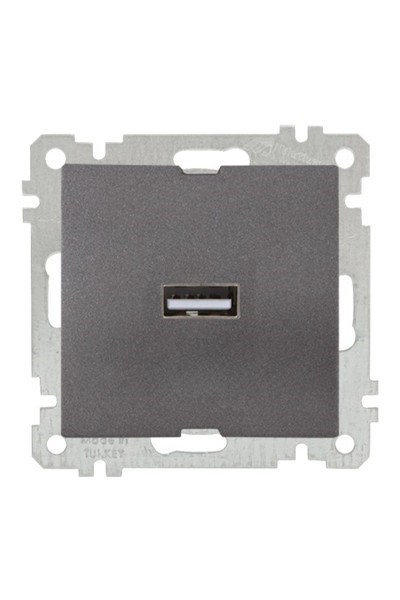 2100 448 0195Candela Mek+Tuş Tekli USB Şarj Prizi - FümeCandela Mek+Tuş Tekli USB Şarj Prizi - Füme | MUTLUSAN{ubercoelektromarket}
