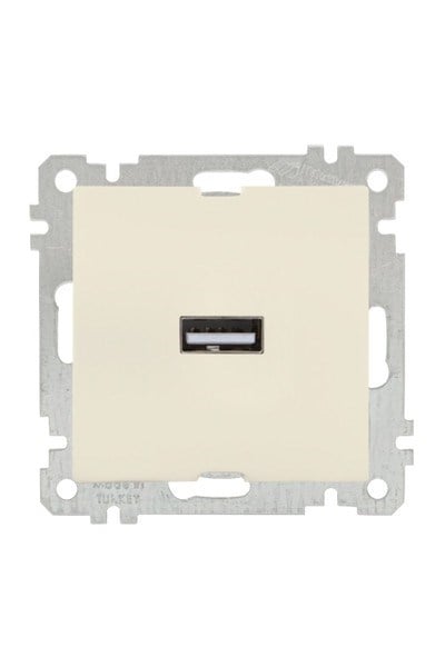 2100 448 0102Candela Mek+Tuş Tekli USB Şarj Prizi - KremCandela Mek+Tuş Tekli USB Şarj Prizi - Krem | MUTLUSAN{ubercoelektromarket}