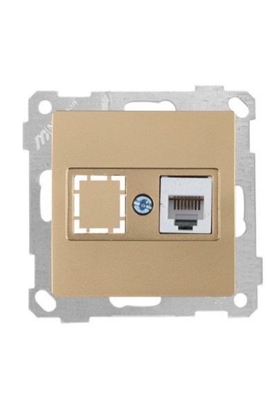 2100 125 0180Candela Mek+Tuş Telefon Prizi 1Xrj11 (Cat3) - Antik AltınCandela Mek+Tuş Telefon Prizi 1Xrj11 (Cat3) - Antik Altın{ubercoelektromarket}